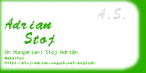 adrian stoj business card